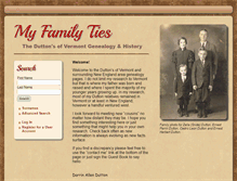 Tablet Screenshot of duttongenealogy.com